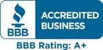 Better Business Bureau - Acceredited Business - BBB Rating A Plus