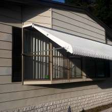 Aluminum Clamshell Awnings - Awning Works Inc.