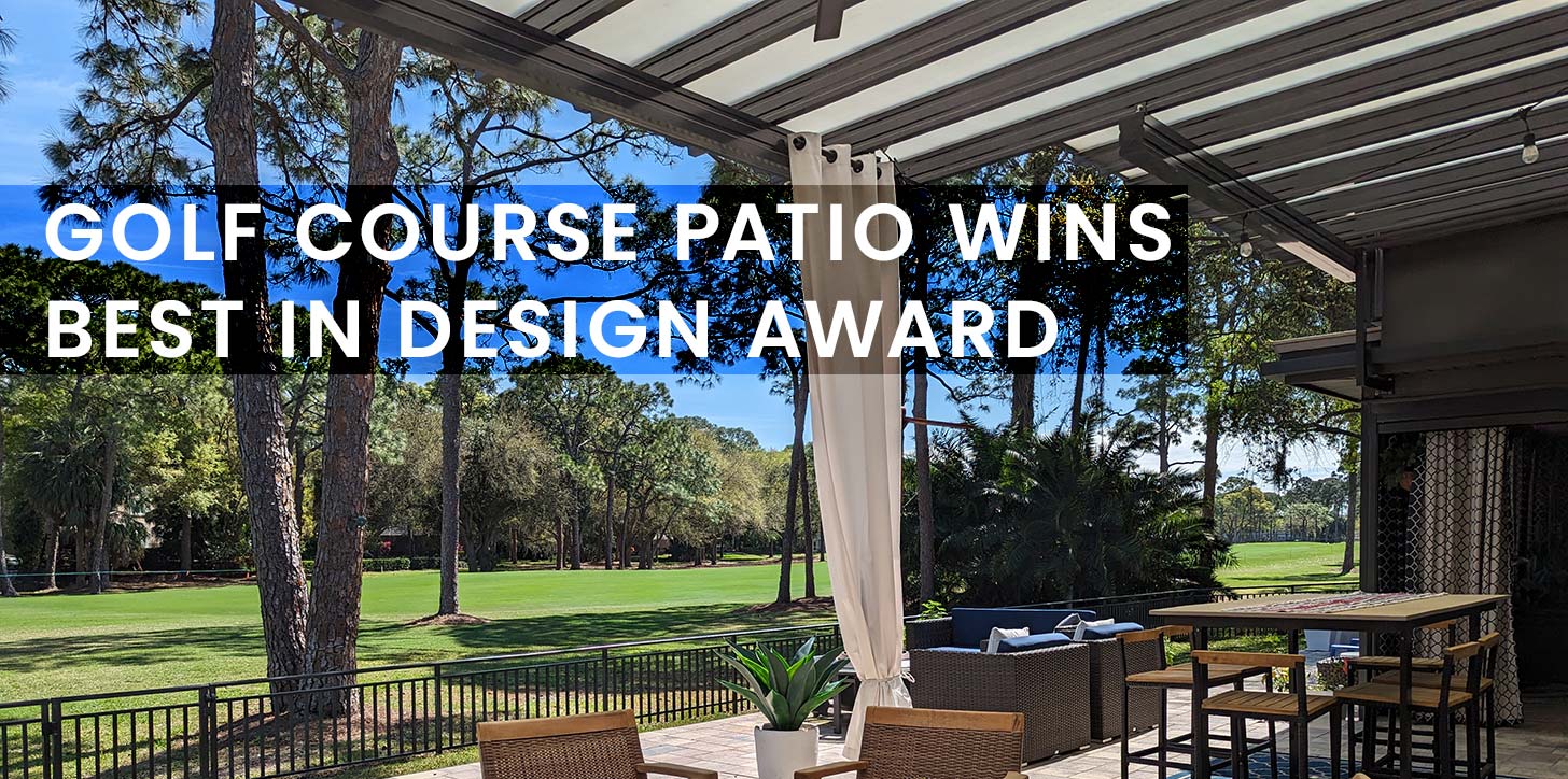 Golf Course Patio Wins Design Award