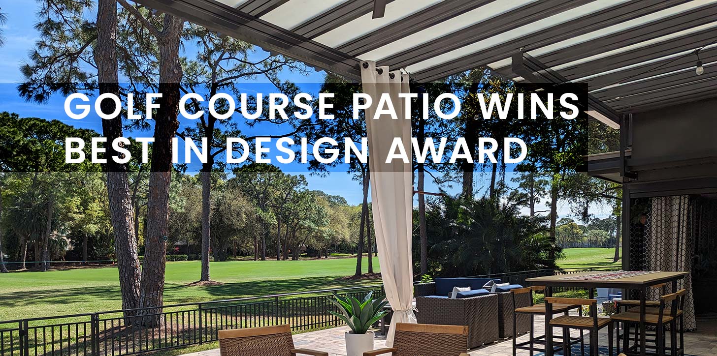 Golf Course Patio wins Design Award